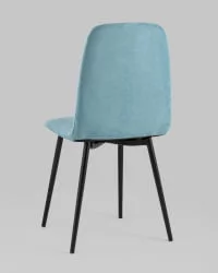 Стул Easy велюр Пыльно-голубой